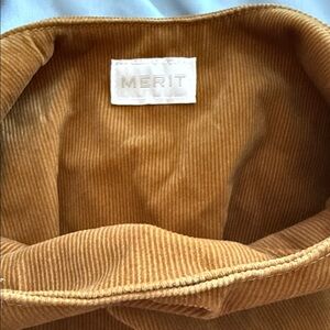 Merit Tan Corduroy Bag